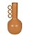 VASO GARRAFA DECORATIVO EM METAL CARAMELO 22CM - Imagem 1
