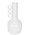 VASO GARRAFA DECORATIVO EM METAL OFF WHITE 22CM - Imagem 1