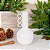 VASO GARRAFA DECORATIVO EM METAL OFF WHITE 22CM - Imagem 2