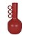 VASO GARRAFA DECORATIVO EM METAL MARRON 22CM - Imagem 1