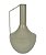 VASO GARRAFA DECORATIVO COM ALCA EM METAL VERDE MILITAR 28CM - Imagem 1