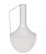 VASO GARRAFA DECORATIVO EM METAL COM ALCA OFF WHITE 28CM - Imagem 1