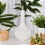 VASO GARRAFA DECORATIVO EM METAL COM ALCA OFF WHITE 28CM - Imagem 2