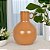 VASO BOJUDO DECORATIVO EM METAL CARAMELO 15CM - Imagem 2
