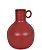 VASO BOJUDO DECORATIVO EM METAL MARROM 15CM - Imagem 1