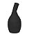 VASO DECORATIVO MINIMALISTA EM CERAMICA M PRETO 29CM - Imagem 1