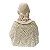 ESCULTURA SAGRADO CORACAO DE JESUS CREME COM PEROLA DE 20CM - Imagem 3
