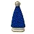 ESCULTURA NOSSA SRA APARECIDA BRANCA COM PEROLAS  AZUL 20CM - Imagem 2