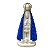 ESCULTURA NOSSA SRA APARECIDA BRANCA COM PEROLAS  AZUL 20CM - Imagem 1