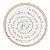 QUADRO MANDALA DECORATIVA DUPLO AVE MARIA C STRASS 33CM - Imagem 1