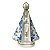 ESCULTURA NOSSA SRA APARECIDA BRANCA DECOUPADA AZUL 27,5CM - Imagem 1