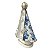 ESCULTURA NOSSA SRA APARECIDA BRANCA DECOUPADA AZUL 27,5CM - Imagem 2