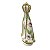 ESCULTURA NOSSA SRA APARECIDA BR DECOUPADA FLORAL 14,5CM - Imagem 2