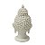 ESCULTURA CABEÇA DE BUDA EM PO DE MARMORE 14,5CM - Imagem 3