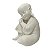 ESCULTURA DECOR MONGE CARECA SONHADOR EM PO DE MARMORE 14CM - Imagem 2