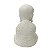 ESCULTURA MONGE CARECA ORACAO M EM PO DE MARMORE 15cm - Imagem 3