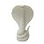 ESCULTURA COBRA NAJA DECORATIVA EM PO DE MARMORE 15,5CM - Imagem 1