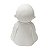 ESCULTURA MONGE SORRIINDO DECORATIVA EM PO DE MARMORE 20CM - Imagem 3