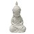 ESCULTURA DECORATIVA MONGE MEDITANDO EM PO DE MARMORE 25CM - Imagem 1
