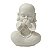 ESCULTURA TRIO BUDA DA SABEDORIA EM PO DE MARMORE DECOR 13CM - Imagem 2