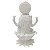 ESCULTURA DECORATIVA LAKSHMI NOVA EM PO DE MARMORE 31CM - Imagem 3