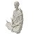 ESCULTURA SAO FRANCISCO MEDITANDO EM PO DE MARMORE 18,5CM - Imagem 2