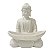 ESCULTURA LUMINARIA BUDA COM PEDRAS EM PO DE MARMORE 22,5CM - Imagem 3