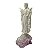 ESCULTURA LUMINARIA JESUS EM PO DE MARMORE NA PEDRA 36CM - Imagem 3