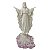 ESCULTURA LUMINARIA JESUS EM PO DE MARMORE NA PEDRA 36CM - Imagem 1