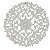 QUADRO MANDALA FLOR EM PO DE MARMORE 38CM - Imagem 1