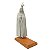 ESCULTURA N. SENHORA DE FATIMA PO DE MARMORE BASE MADEIRA - Imagem 1