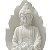 FONTE DECOR BUDA FOLHA NA LOTUS EM PO DE MARMORE BIVOLT 31CM - Imagem 3