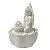 FONTE DECOR BUDA FOLHA NA LOTUS EM PO DE MARMORE BIVOLT 31CM - Imagem 2