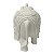 ESCULTURA ELEFANTE DECORATIVO BALISUM EM PO DE MARMORE 20CM - Imagem 4