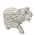ESCULTURA ELEFANTE DECORATIVO BALISUM EM PO DE MARMORE 20CM - Imagem 2