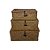 CONJUNTO DE CESTAS 30,5X21 CM EM FIBRA VEGETAL NATURAL 3PCS - Imagem 1