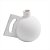 VASO DECORATIVO 15,5 CM DETALHE FORMAS RETAS EM CERAMICA BRANCO - Imagem 1
