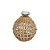 VASO DECORATIVO EM VIDRO E FIBRA NATURAL TRANCADA 11X8,5 CM - Imagem 1