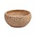 VASO DECORATIVO TRAMADO EM CIMENTO MARROM 10X22 CM - Imagem 1