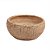 VASO DECORATIVO TRAMADO EM CIMENTO MARROM 8X18 CM - Imagem 1