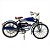 MINIATURA DE BICICLETA EM METAL AZUL - Imagem 1