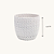 VASO DECORATIVO TRAMADO EM CIMENTO BRANCO 12,5 CM - Imagem 3