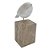 PASSARO DECORATIVO EM RESINA BRANCO 11,5CM X 8,5CM X 21,5CM - Imagem 1