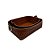 CONJUNTO DE CESTOS EM COURO SINTETICO MARROM ALCA PRATA 2PCS - Imagem 1