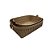 CONJUNTO DE CESTOS EM COURO SINTETICO BEGE ALCA PRATA 2PCS - Imagem 1