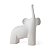 ESCULTURA ELEFANTE DECORATIVA EM CERAMICA MART - 32,5CM - Imagem 1