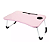 MESA PORTATIL MULTIUSO NOTEBOOK DOBRAVEL ROSA - Imagem 1