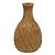 VASO DECORATIVO MADEIRA 30CM MARROM ESPRESSIONE - Imagem 1