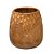 VASO DECORATIVO EM MADEIRA 25CM ESPRESSIONE MARROM - Imagem 1