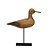ESCULTURA DECORATIVA PASSARO MADEIRA/ METAL 30CM ESPRESSIONE - Imagem 1